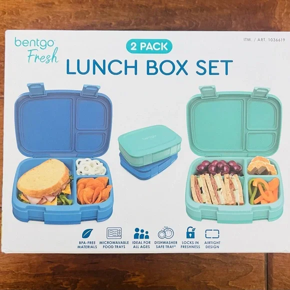 Bentgo Fresh Lunch Box (2-Pack)
Blue +Teal Bento Lunch Box with Compartments
New - Picture 4 of 7